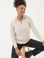 FatFace Alicia Ivory Hoodie - Image 1 of 4