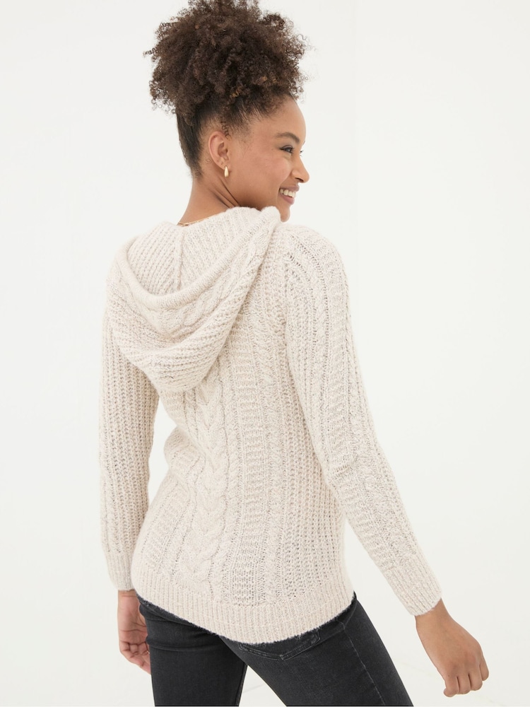 FatFace Alicia Ivory Hoodie - Image 2 of 4