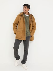 FatFace Brown Parracombe Parka - Image 3 of 9