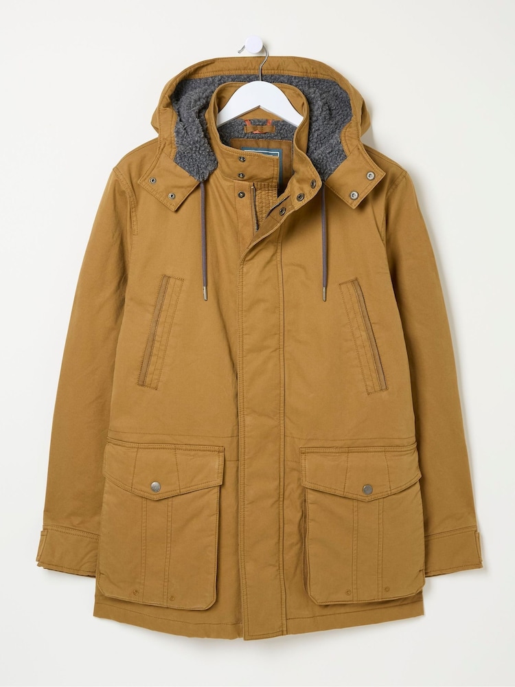 FatFace Brown Parracombe Parka - Image 9 of 9