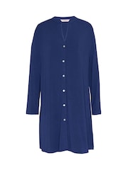 Nora Rose Blue Jersey Lace Trim Nighties - Image 4 of 4