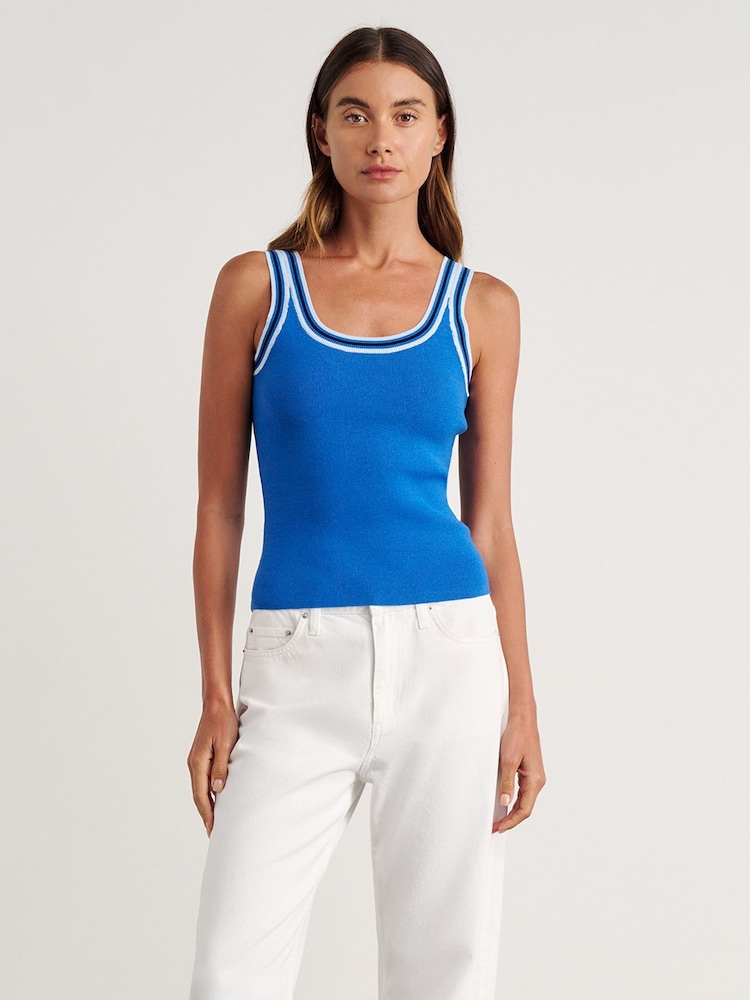 JAG Blue Lydia Stripe Tank Top - Image 1 of 6 JAG Blue Lydia Stripe Tank Top - Image 1 of 6