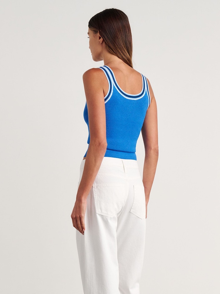 JAG Blue Lydia Stripe Tank Top - Image 2 of 6 JAG Blue Lydia Stripe Tank Top - Image 2 of 6