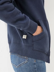 FatFace Amy Blue Navy Zip Through Hoodie - Image 3 of 4