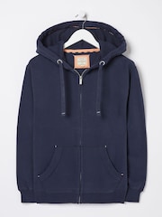 FatFace Amy Blue Navy Zip Through Hoodie - Image 4 of 4