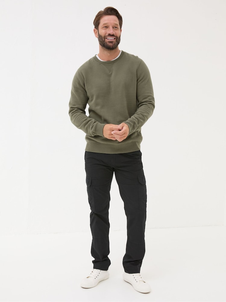 FatFace Breakyard Black Cargo Trousers - Image 1 of 6