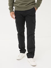 FatFace Breakyard Black Cargo Trousers - Image 4 of 6