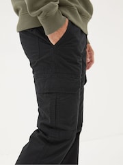 FatFace Breakyard Black Cargo Trousers - Image 5 of 6