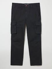 FatFace Breakyard Black Cargo Trousers - Image 6 of 6