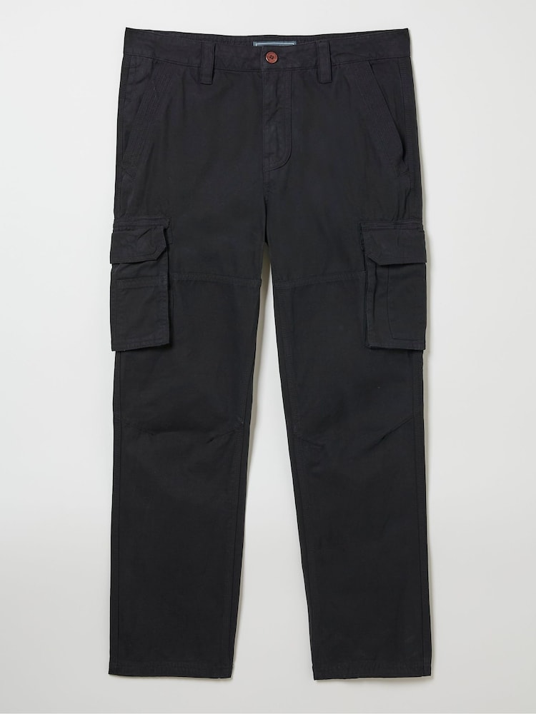 FatFace Breakyard Black Cargo Trousers - Image 6 of 6