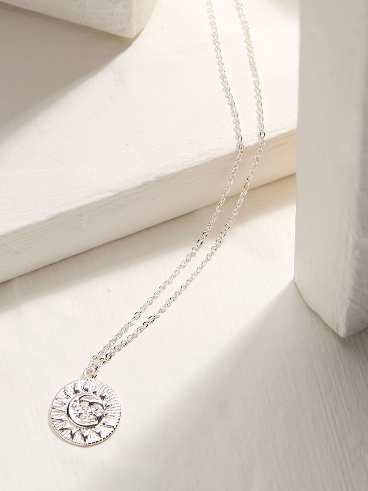 FatFace Gold Sun Necklace - Image 2 of 3