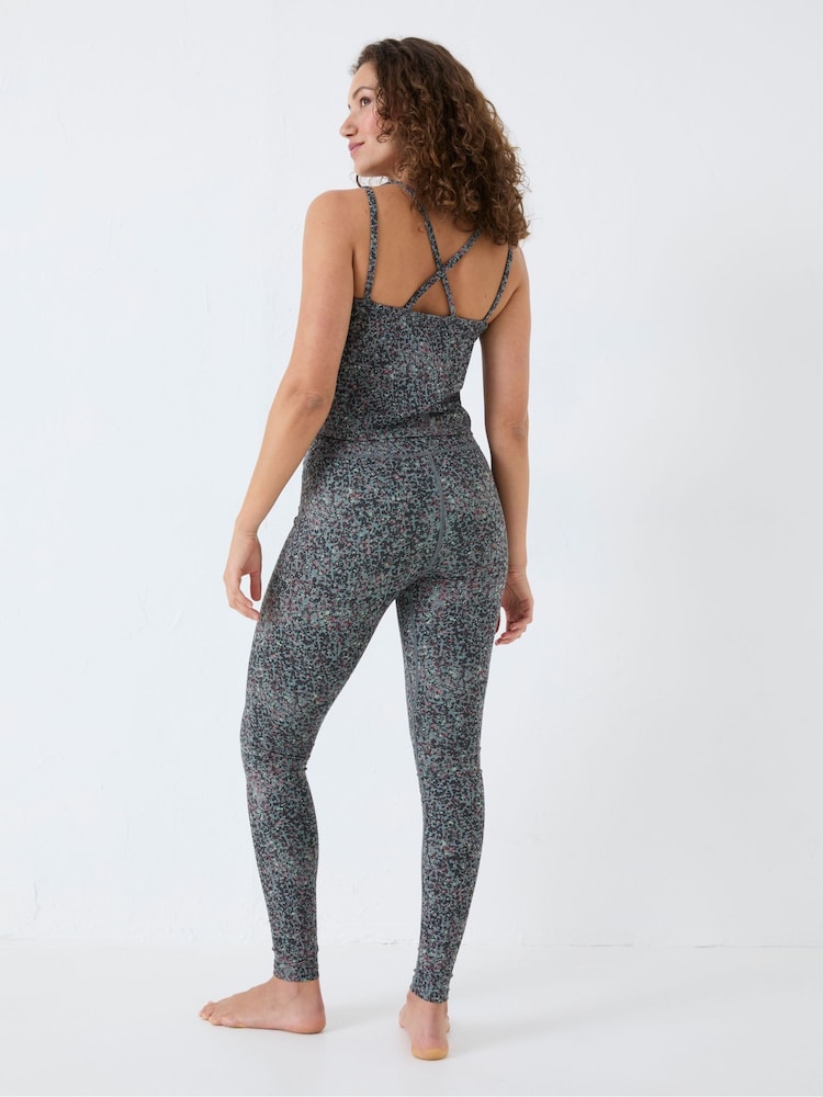 FatFace Venus Grey Printed Leggings - Image 2 of 7