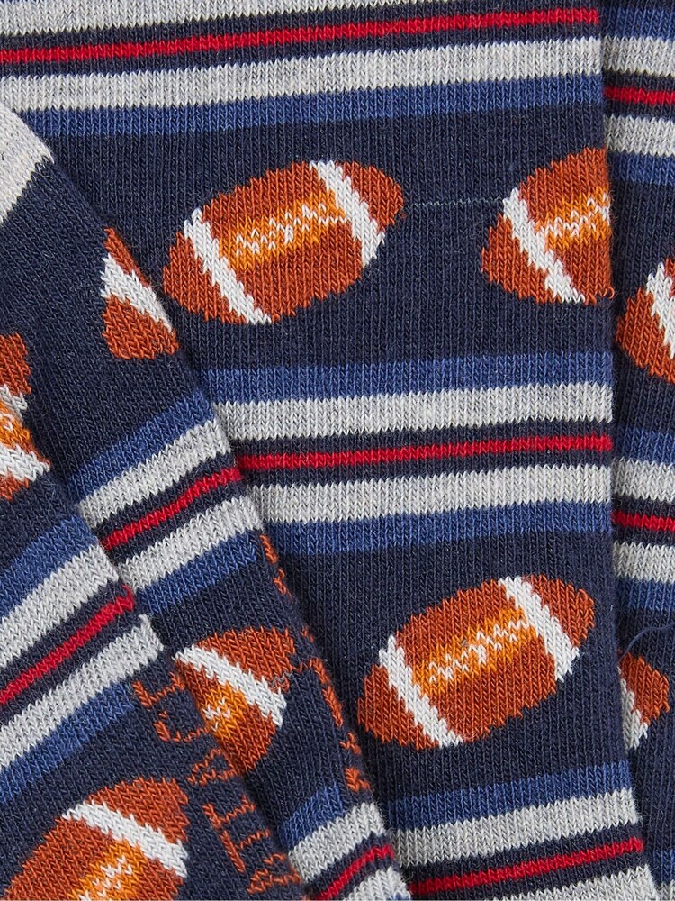 FatFace Blue Rugby Men's Socks 1 Pack - Image 2 of 2