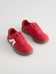 Red Lace-Up Lifestyle Trainers - Image 1 of 4