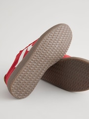 Red Lace-Up Lifestyle Trainers - Image 2 of 4