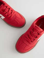 Red Lace-Up Lifestyle Trainers - Image 3 of 4