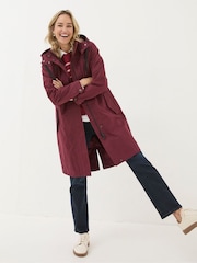 FatFace Juno Red Waterproof Long Coat - Image 2 of 5