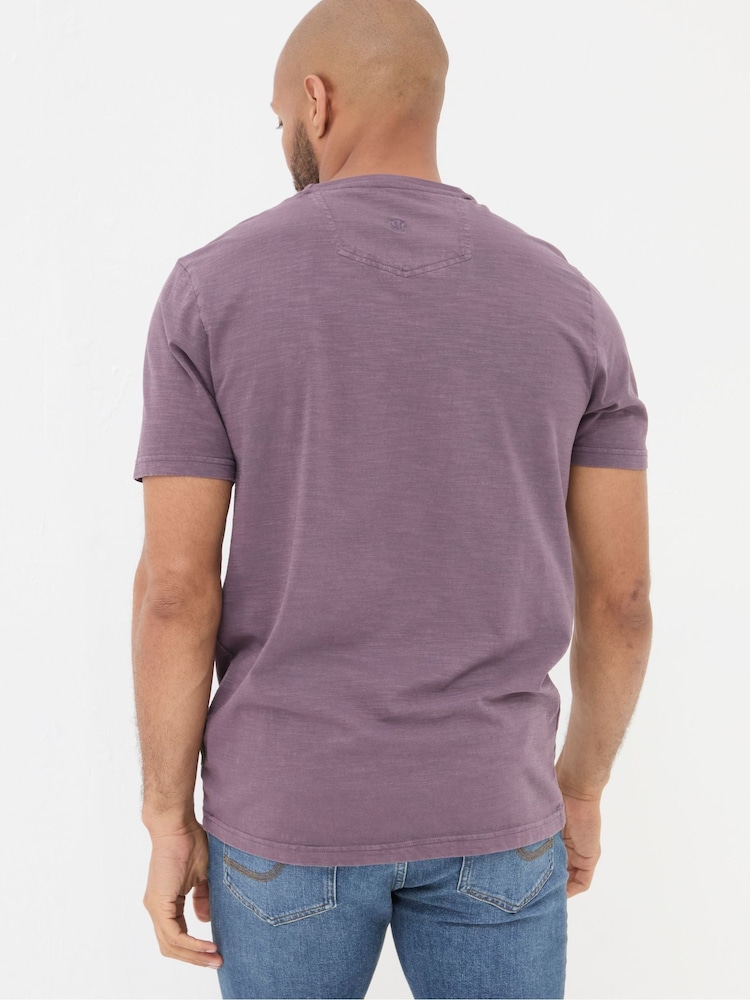 FatFace Jeep Purple Nature Graphic T-Shirt - Image 2 of 5