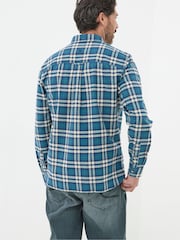 FatFace Backworth Blue Check Shirt - Image 2 of 4