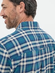 FatFace Backworth Blue Check Shirt - Image 4 of 4