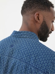 FatFace Geo Blue Print Shirt - Image 3 of 5