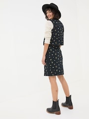 FatFace Shelby Black Ditsy Paisley Skirt - Image 3 of 5