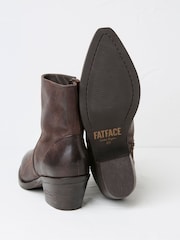 FatFace Leonie Brown Ankle Western Boots - Image 2 of 3
