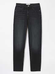 FatFace Ludlow Washed Black Boyfriend Jeans - Image 1 of 1
