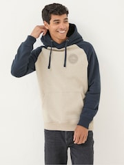 FatFace Brooke Navy Blue Graphic Hoodie - Image 1 of 4