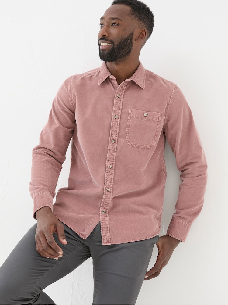 FatFace Pink Long Sleeve Cord Shirt - Image 2 of 6
