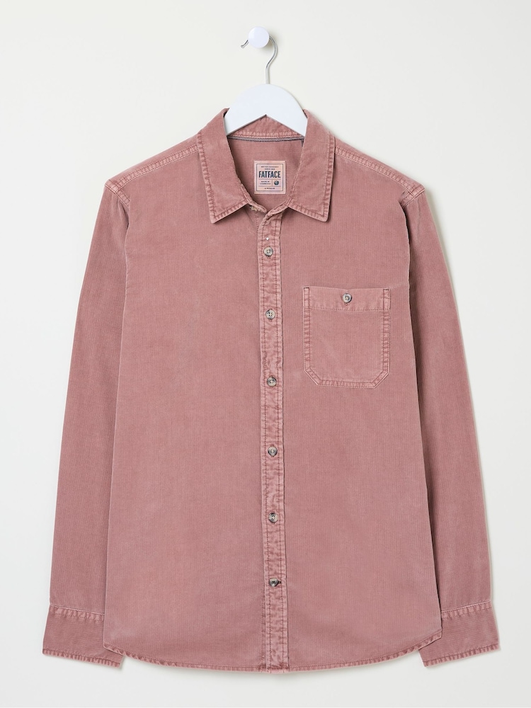 FatFace Pink Long Sleeve Cord Shirt - Image 6 of 6