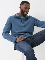 FatFace Airlie Blue Panel Sweatshirt - Image 4 of 6