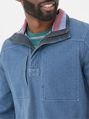 FatFace Airlie Blue Panel Sweatshirt - Image 5 of 6