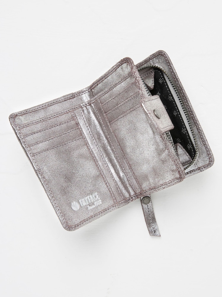 FatFace Etta Silver Zip Purse - Image 2 of 2