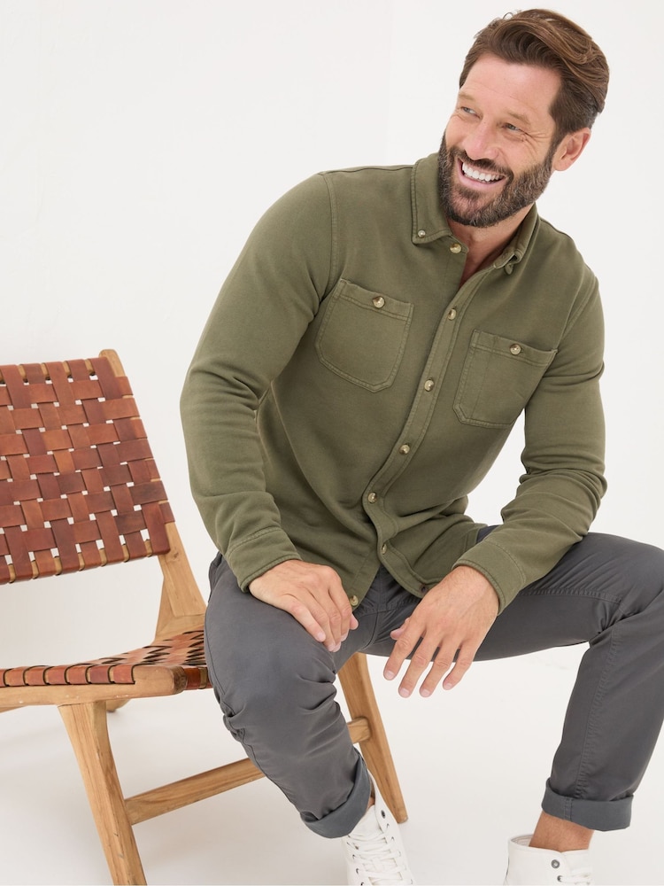 FatFace Petworth Green Cotton Shirt - Image 2 of 3