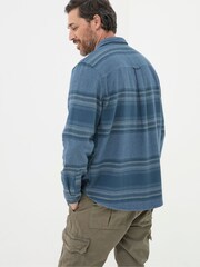 FatFace Trescow Blue Stripe Shirt - Image 2 of 7