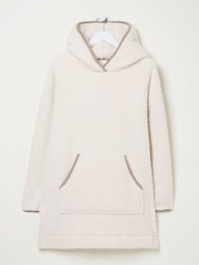 FatFace Snuggle Ivory Borg Hoodie - Image 5 of 5