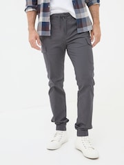 Серый - FatFace Cuffed Cargo Trousers - Изображение 4 из 6