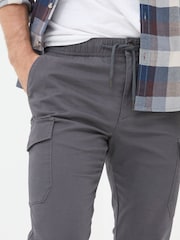 Серый - FatFace Cuffed Cargo Trousers - Изображение 5 из 6