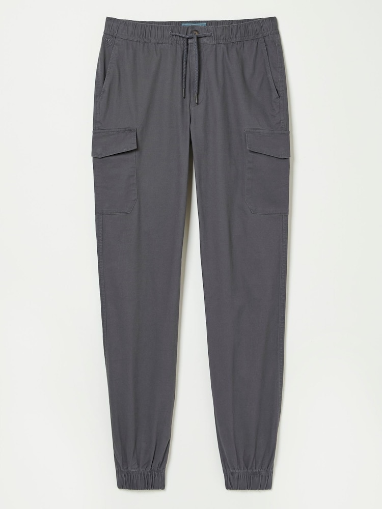 Серый - FatFace Cuffed Cargo Trousers - Изображение 6 из 6