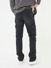 FatFace Vintage Black Cargo Jeans - Image 4 of 7