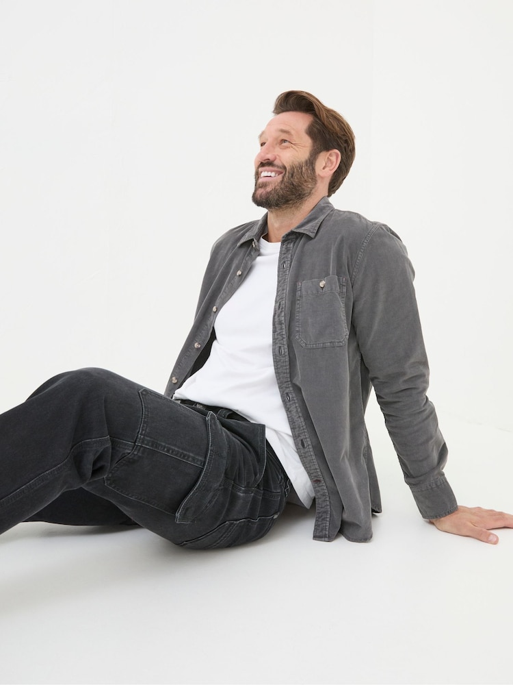 FatFace Vintage Black Cargo Jeans - Image 6 of 7