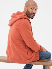 FatFace Brooke Orange Zip Through Hoodie - Image 2 of 5