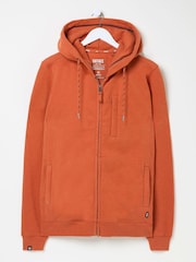 FatFace Brooke Orange Zip Through Hoodie - Image 5 of 5