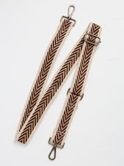 FatFace Brown Chevron Bag Strap - Image 1 of 2