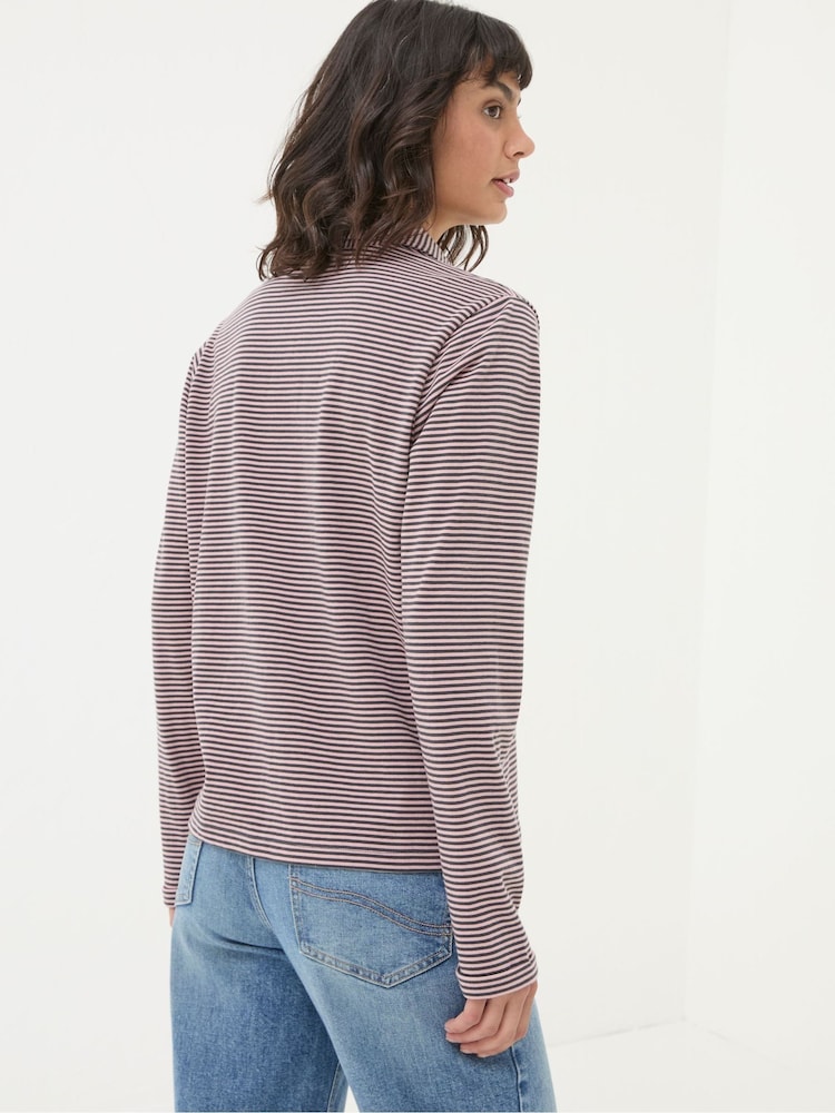 FatFace Jess Grey Striped Shirt - Image 2 of 6
