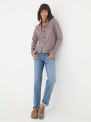 FatFace Jess Grey Striped Shirt - Image 5 of 6