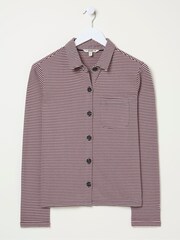 FatFace Jess Grey Striped Shirt - Image 6 of 6