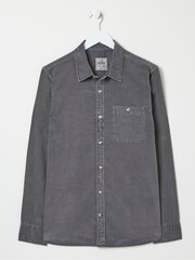 FatFace Grey Long Sleeve Cord Shirt - Image 4 of 4
