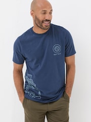 FatFace Blue VW Sketch T-Shirt - Image 2 of 6